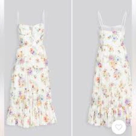 Wayf Timber Tiered Buster Midi Dress - Picture 2 of 8